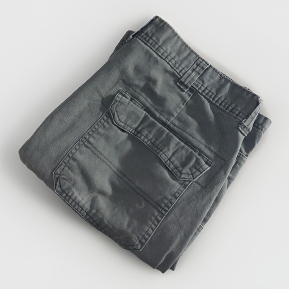 Wrangler Shorts Mens 34 Military Green Cotton Flat Front High Rise Cargo Pockets - Picture 1 of 8